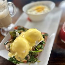 Untoasted - Eggs Benedict maybe? Grits.