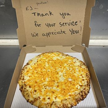 Fox's Pizza Den - Ligonier - Pierogi Pizza made for a Veteran, paid for by our "Bless A Veteran" Program! - Pizza Near Me - Ligonier, Pennsylvania Fox's Pizza Den - Ligonier - Pierogi Pizza made for a Veteran, paid for by our "Bless A Veteran" Program! - Pizza Near Me - Ligonier, Pennsylvania