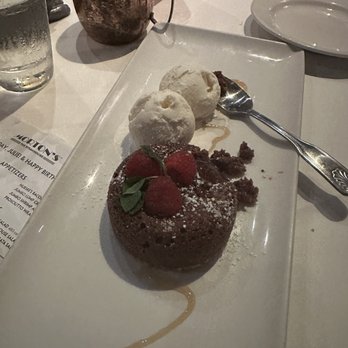 Morton's The Steakhouse - Chocolate Cake / Lava Cake. Great! - Steakhouses Near Me - Honolulu, Hawaii Morton's The Steakhouse - Chocolate Cake / Lava Cake. Great! - Steakhouses Near Me - Honolulu, Hawaii