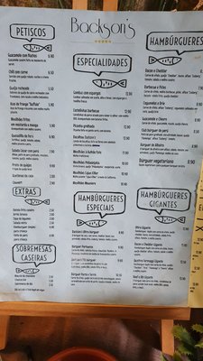 Menu photo 1 Backson's Porto, 13