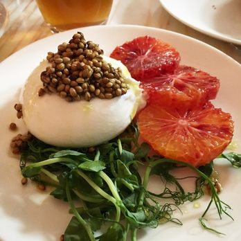 NOPI - Mozzarella cheese and blood orange - Mediterranean Near Me - London, XGL