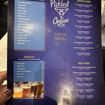 The Pickled Onion Restaurant & Bar - Drink menu - Sports Bars Near Me - Raleigh, North Carolina The Pickled Onion Restaurant & Bar - Drink menu - Sports Bars Near Me - Raleigh, North Carolina