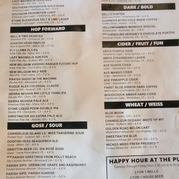 The Porter - Menu - Pubs Near Me - Hattiesburg, Mississippi The Porter - Menu - Pubs Near Me - Hattiesburg, Mississippi