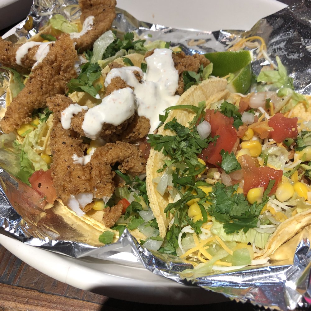 Chimayo Grill - Two fish tacos and a carnitas taco - Mexican Near Me - Dillon, Colorado Chimayo Grill - Two fish tacos and a carnitas taco - Mexican Near Me - Dillon, Colorado