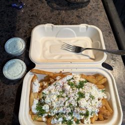 Gyro Makers - Fries and Feta Crumbles Yum