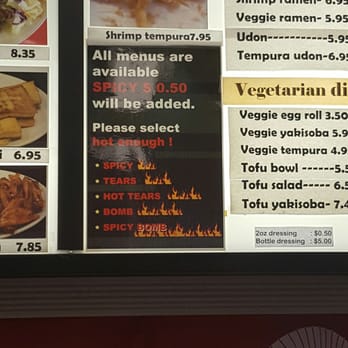 Teriyaki Town - Most important part...The spicy level menu - Japanese Near Me - Portland, Oregon Teriyaki Town - Most important part...The spicy level menu - Japanese Near Me - Portland, Oregon