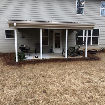Shane Smith Home Services - Concrete patio addition with tin roof - General Contractors Near Me Shane Smith Home Services - Concrete patio addition with tin roof - General Contractors Near Me