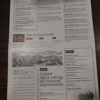 First Watch - Back of menu - Cafes Near Me - Oro Valley, Arizona First Watch - Back of menu - Cafes Near Me - Oro Valley, Arizona