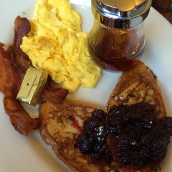 Eat Chow - The Chow Combo with bacon and French Toast w/Blackberry compote. awesomeness! - Breakfast & Brunch Near Me - Costa Mesa, California Eat Chow - The Chow Combo with bacon and French Toast w/Blackberry compote. awesomeness! - Breakfast & Brunch Near Me - Costa Mesa, California