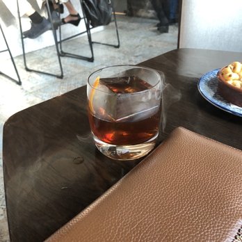 Silla Del Toro - Smoky old fashioned called Midnight something - Tapas Bars Near Me - Marietta, Georgia