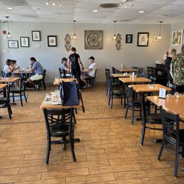 Catrina Cafe at 12:30 when I was denied seating at a larger table