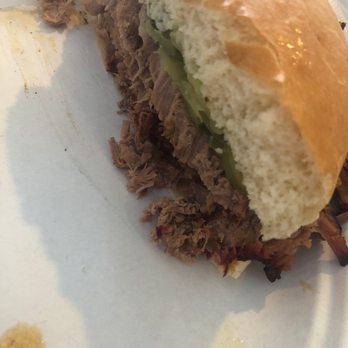 R & S Barbeque - Brisket sandwich - Barbeque Near Me - Waco, Texas