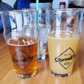 StormKing Brewpub - Sloshed Midwest Pale Ale Max Haze Hazy IPA - Barbeque Near Me - Minneapolis, Minnesota StormKing Brewpub - Sloshed Midwest Pale Ale Max Haze Hazy IPA - Barbeque Near Me - Minneapolis, Minnesota