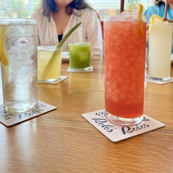 Rolo's - spicy pineapple margarita, strawberry rye swizzle, lychee lemonade, green juice, white Negroni and tonic - Sandwiches Near Me - Ridgewood, New York Rolo's - spicy pineapple margarita, strawberry rye swizzle, lychee lemonade, green juice, white Negroni and tonic - Sandwiches Near Me - Ridgewood, New York