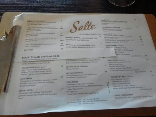 Menu photo 1 Salte Cafe Ferntree Gully, VIC