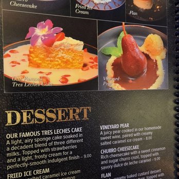 Casa Azul Mexican Kitchen - Dessert menu - New Mexican Cuisine Near Me - Shelby, North Carolina Casa Azul Mexican Kitchen - Dessert menu - New Mexican Cuisine Near Me - Shelby, North Carolina