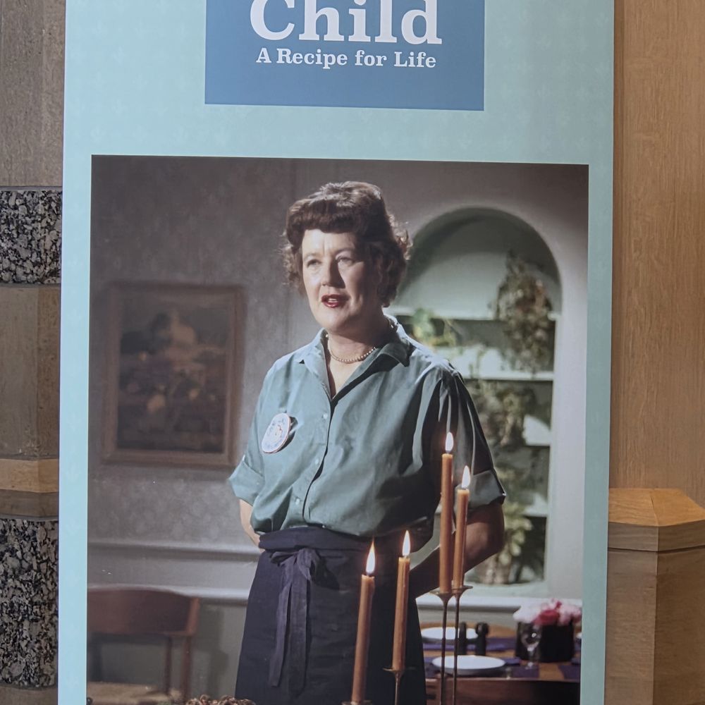 Julia Childs on screen.