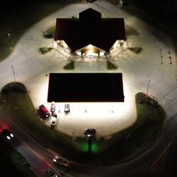 Shell - Night view of Balch Road Shell Station.