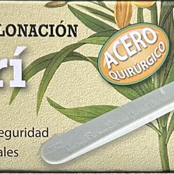 No Stress Hydroponics - Side of a box of ten sterile scalpels