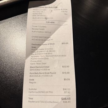 Destination Smokehouse - $100 - Barbeque Near Me - Murrieta, California