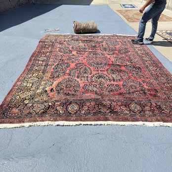 Oriental Rug Pros - 100 year old Sarouk (Iran) - Carpet Cleaning Near Me - Encinitas, California Oriental Rug Pros - 100 year old Sarouk (Iran) - Carpet Cleaning Near Me - Encinitas, California