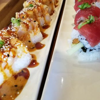 Sushiology - tunaception and crunchy shrimp battera - Sushi Bars Near Me - Kennesaw, Georgia Sushiology - tunaception and crunchy shrimp battera - Sushi Bars Near Me - Kennesaw, Georgia