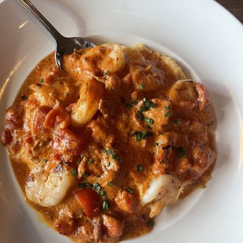 Seasons 52 - Wood-Grilled Shrimp and Grits - New American Near Me - Paramus, New Jersey