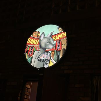 Saku Ramen - Saku sign on the strip - Ramen Near Me - Riverside, California
