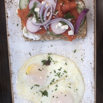 First Watch - Salmon Tzatziki toast - Breakfast & Brunch Near Me - Summerville, South Carolina