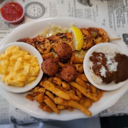 Blackened shrimp and clams Blackened shrimp and clams