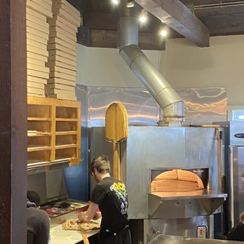 Cornerstone Artisanal Pizza & Craft Beer - people working in the kitchen - Pizza Near Me - Ogunquit, Maine