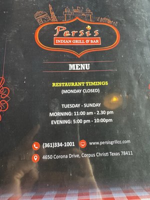 Menu photo 6 Persis Indian Grill & Bar Corpus Christi, TX Menu photo 6 Persis Indian Grill & Bar Corpus Christi, TX