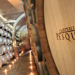 Château Pesquié - Château Pesquié, Chai à barriques à découvrir