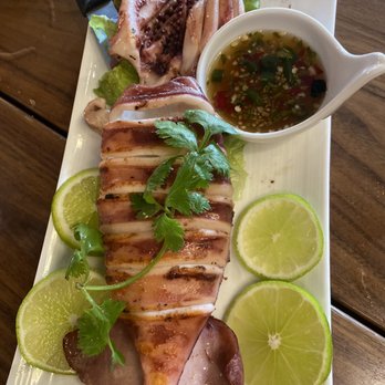 Spicy Shallot - Grilled Squid - Thai Near Me - Elmhurst, New York