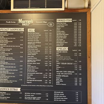 Murray's Bagels - Menu - Bagels Near Me - New York, New York