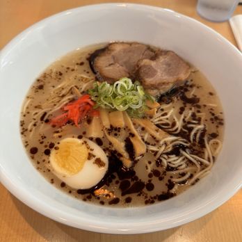 Yokohama Skyline Eatery - Tonkotsu Ramen with Black Garlic Oil - Ramen Near Me - Portland, Oregon