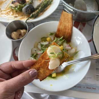 Fishing With Dynamite - Scallop crudo - Seafood Near Me - Manhattan Beach, California Fishing With Dynamite - Scallop crudo - Seafood Near Me - Manhattan Beach, California