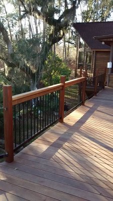 Exterior Railing Projects - Here are some exterior metal fabrication projects of railing and decks I have completed for clients! Exterior Railing Projects - Here are some exterior metal fabrication projects of railing and decks I have completed for clients!