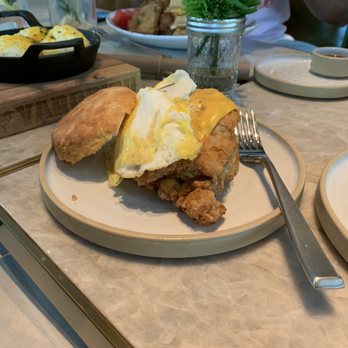 Yardbird - Chicken & Egg Biscuit Sandwich - Southern Near Me - Dallas, Texas Yardbird - Chicken & Egg Biscuit Sandwich - Southern Near Me - Dallas, Texas
