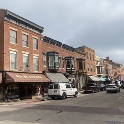 Galena Trolley Tours - View from trolley on Main St.