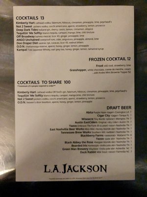 Menu photo 5 L.A. Jackson Nashville, TN
