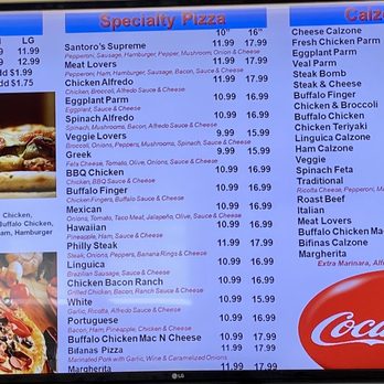 Santoro's Sub Shop - a pizza menu - Pizza Near Me - Lowell, Massachusetts