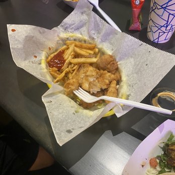Tiki Grill - Kids fish bites( fried) w/ fries - Comfort Food Near Me - Flagstaff, Arizona Tiki Grill - Kids fish bites( fried) w/ fries - Comfort Food Near Me - Flagstaff, Arizona