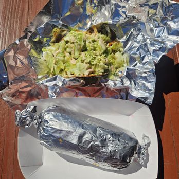 Wilsons Market - two hard shell tacos ($6 each), one with pork and one with chicken - Mexican Near Me - Bandon, Oregon Wilsons Market - two hard shell tacos ($6 each), one with pork and one with chicken - Mexican Near Me - Bandon, Oregon