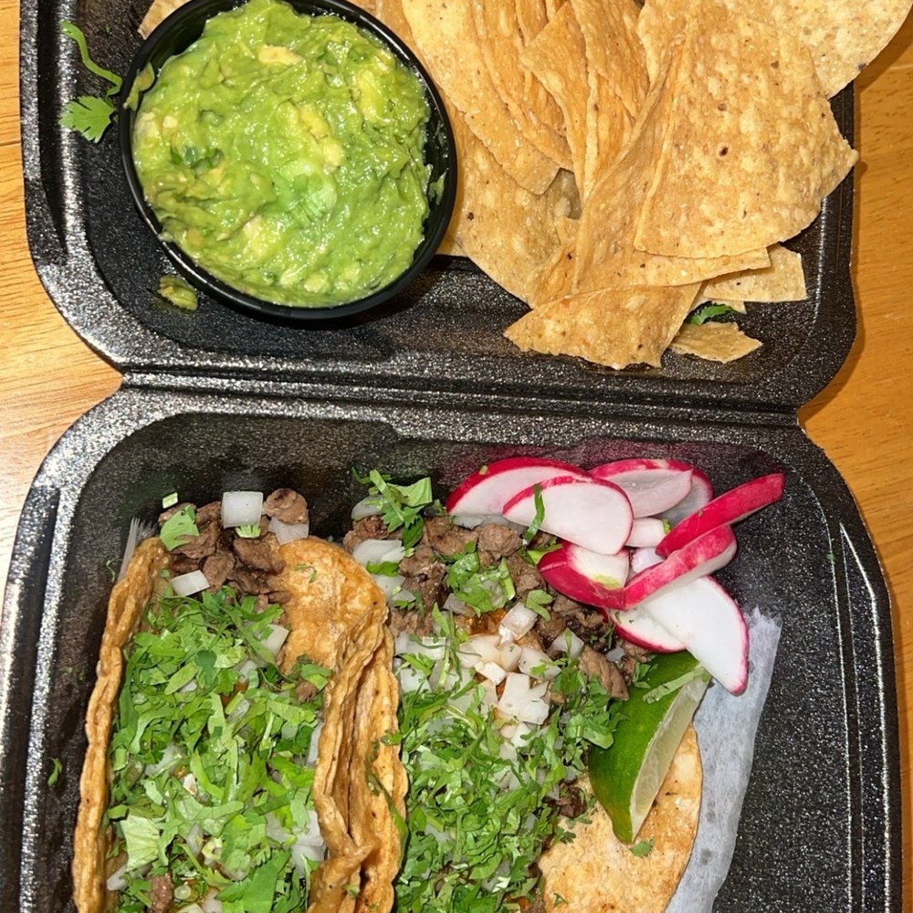 Oaxaca Mexican Food - 2 asada tacos w chips & guac - Mexican Near Me - Troy, Michigan Oaxaca Mexican Food - 2 asada tacos w chips & guac - Mexican Near Me - Troy, Michigan