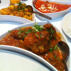 Sadiqah Spice - Lamb shank, crab masalla, aloo gobo