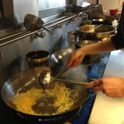 The master chef cooking away.