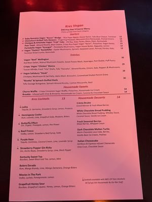Menu photo 3 Kres Chophouse Orlando, FL Menu photo 3 Kres Chophouse Orlando, FL