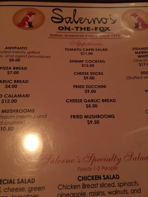 Menu photo 5 Salerno's On the Fox St. Charles, IL Menu photo 5 Salerno's On the Fox St. Charles, IL