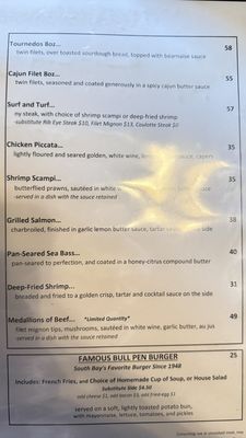 Menu photo 1 The Bull Pen Redondo Beach, CA